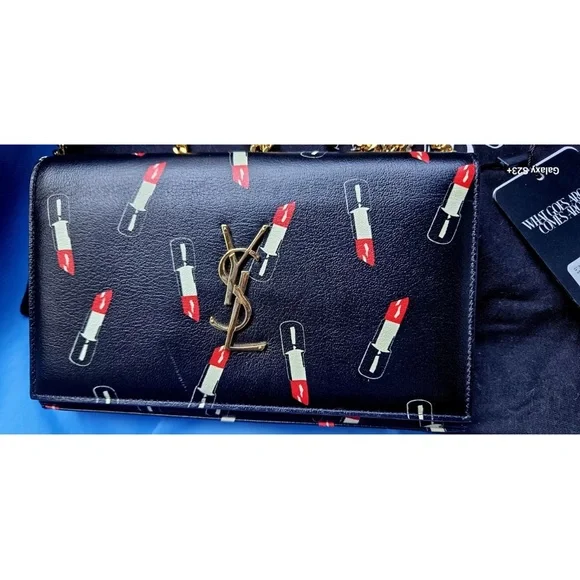 Authentic crossbody YSL Kate Lipstick purse with gold hardware. - Picture 3 of 7